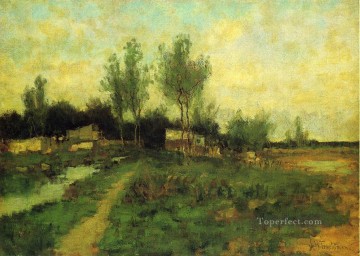 田舎の小道 印象派の風景 ジョン・ヘンリー・トワクトマン Oil Paintings